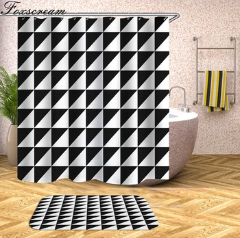2019 Geometric shower curtain fabric 3d bathroom shower curtains bathroom curtain hooks waterproof curtain or mat
2019 Geometric shower curtain fabric 3d bathroom shower curtains bathroom curtain hooks waterproof curtain or mat