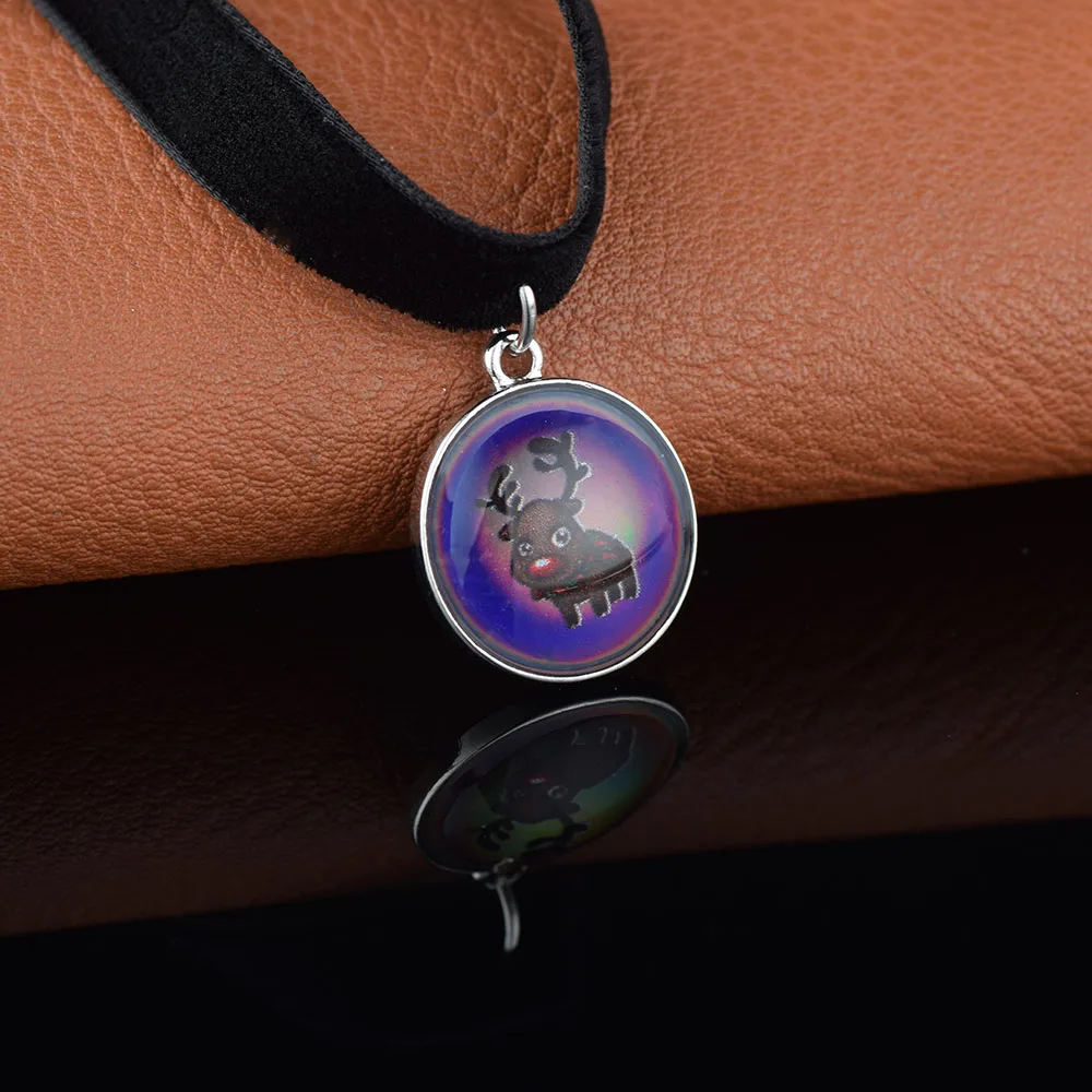 CXADDITIONS VisionMood Rudolph Pendant Choker Neckalce Jewelry Mood Choker Temperature Change Color Feeling Emotional Woman Gift
CXADDITIONS VisionMood Rudolph Pendant Choker Neckalce Jewelry Mood Choker Temperature Change Color Feeling Emotional Woman Gift