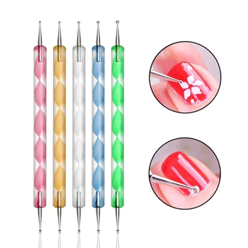 BGVfive5Pcs/set Double-head Nail Dotting Pen Manicure Polish Dot Painting DIY Natural False Nails Design Tool
BGVfive5Pcs/set Double-head Nail Dotting Pen Manicure Polish Dot Painting DIY Natural False Nails Design Tool