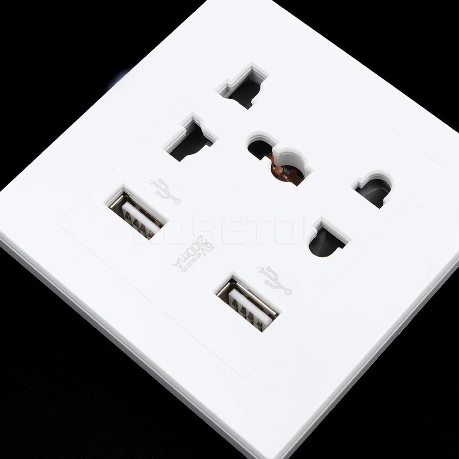 1pcs Electric Wall Charger Station Socket Adapter Power Outlet Panel with Dual USB Port For Hotel Home using
1pcs Electric Wall Charger Station Socket Adapter Power Outlet Panel with Dual USB Port For Hotel Home using