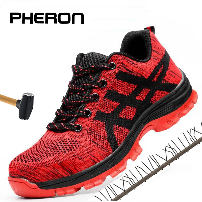 PHERON Plus Size 35-46 Work Boots Men Safety Shoes Unisex Air Mesh Work Shoes Men Boots High Quality Steel Toe Safety Boots Male
PHERON Plus Size 35-46 Work Boots Men Safety Shoes Unisex Air Mesh Work Shoes Men Boots High Quality Steel Toe Safety Boots Male
