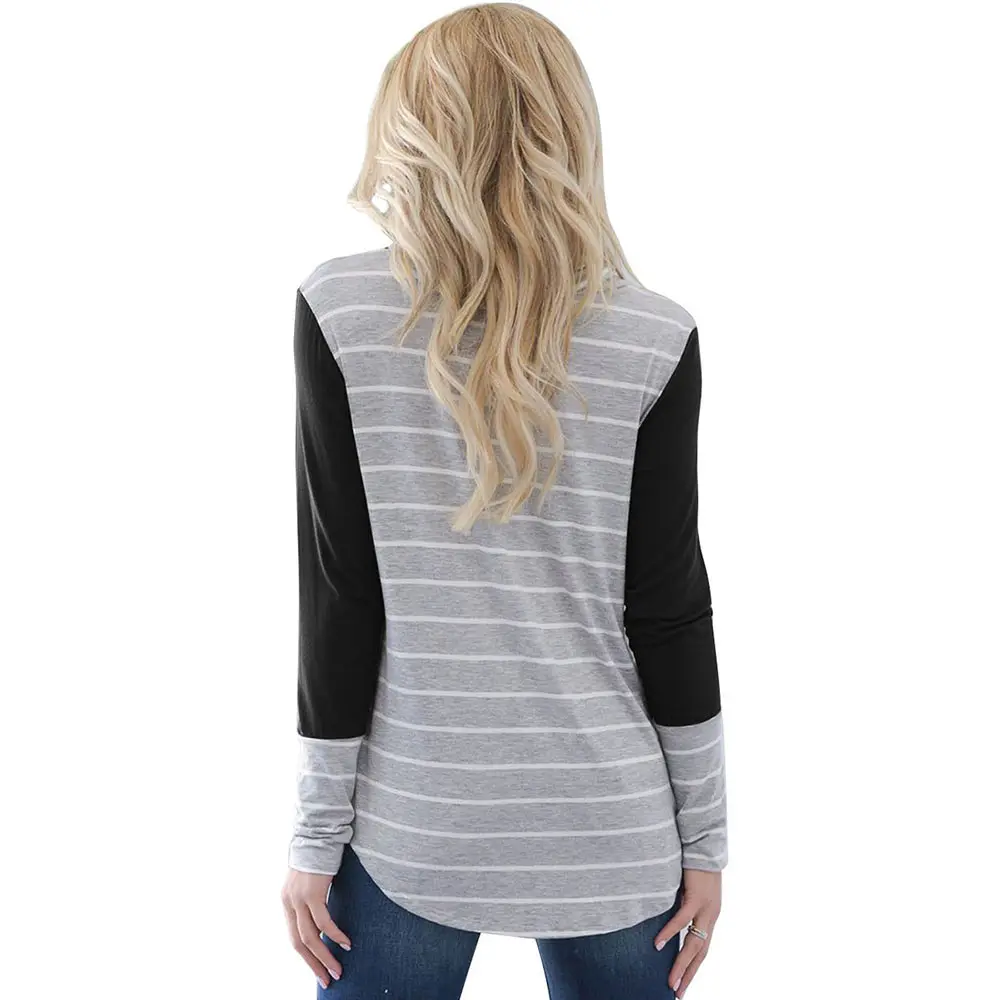 Stripe-T-Shirt-Women-Clothes-Streetwear-Autumn-Casual-Tops-Loose-Pile-Collar-Drawstring-Long-Sleeve-Tee-Shirt-Femme-Vetements-(3)