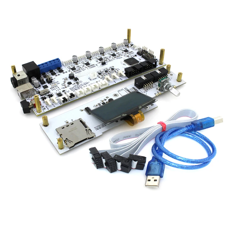 Ultimaker2+ um2+ masterboard V2.1.4 Mega 2560+16U2 board support single or dual nozzle
Ultimaker2+ um2+ masterboard V2.1.4 Mega 2560+16U2 board support single or dual nozzle
