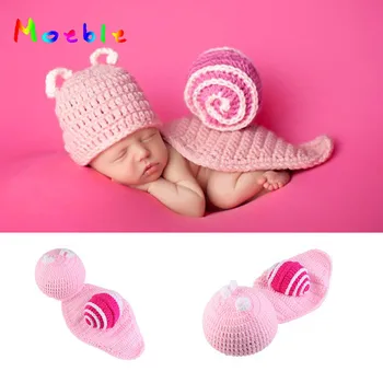 Crochet Newborn Photography Props Knitted Infant Animal Photos Costumes Baby Girls Pink Snails Photo Accessories Outfits
Crochet Newborn Photography Props Knitted Infant Animal Photos Costumes Baby Girls Pink Snails Photo Accessories Outfits