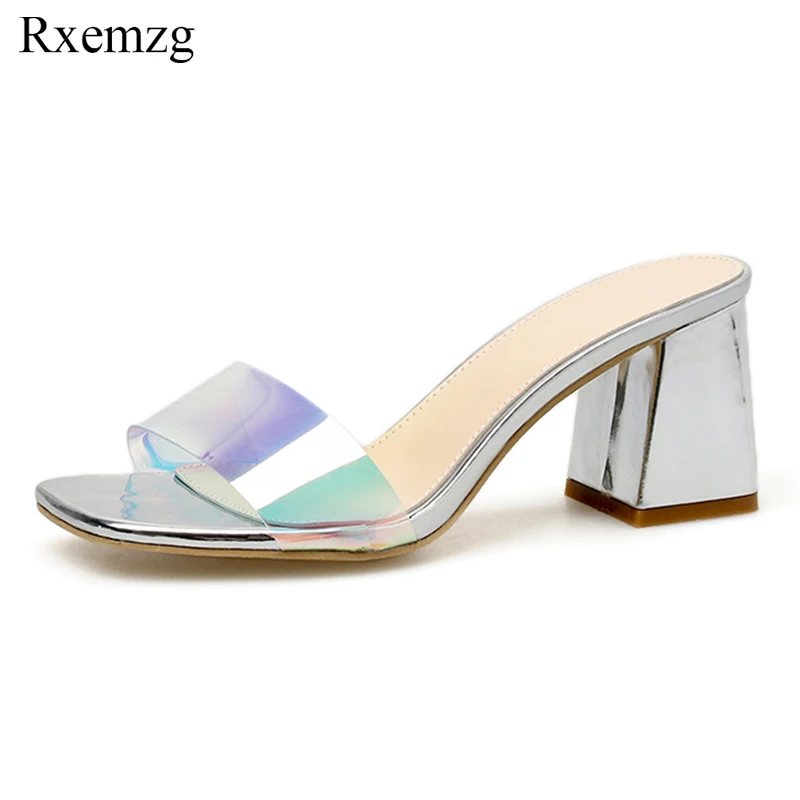 Rxemzg 2019 new women slides multicolor PVC ladies slipper summer party shoes open toe high heels transparent slippers shoes
Rxemzg 2019 new women slides multicolor PVC ladies slipper summer party shoes open toe high heels transparent slippers shoes