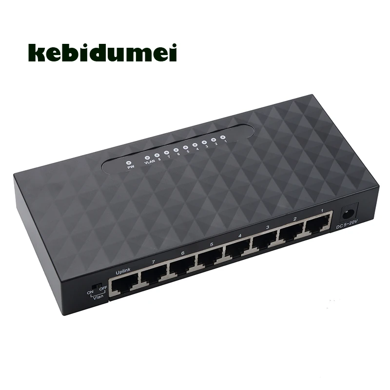 kebidumei Ethernet Network Switch 8 Port Gigabit Switch Hub 10/100/1000Mbps Base Support Full Half Duplex EU/US Plug
kebidumei Ethernet Network Switch 8 Port Gigabit Switch Hub 10/100/1000Mbps Base Support Full Half Duplex EU/US Plug