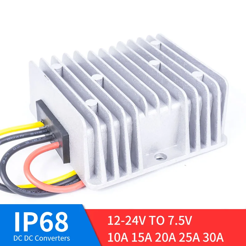 DC 12-24V TO 7.5V 10A 15A 20A 25A 30A DC Power High Quality Converter Step-Down DC Regulator for Automot
DC 12-24V TO 7.5V 10A 15A 20A 25A 30A DC Power High Quality Converter Step-Down DC Regulator for Automot