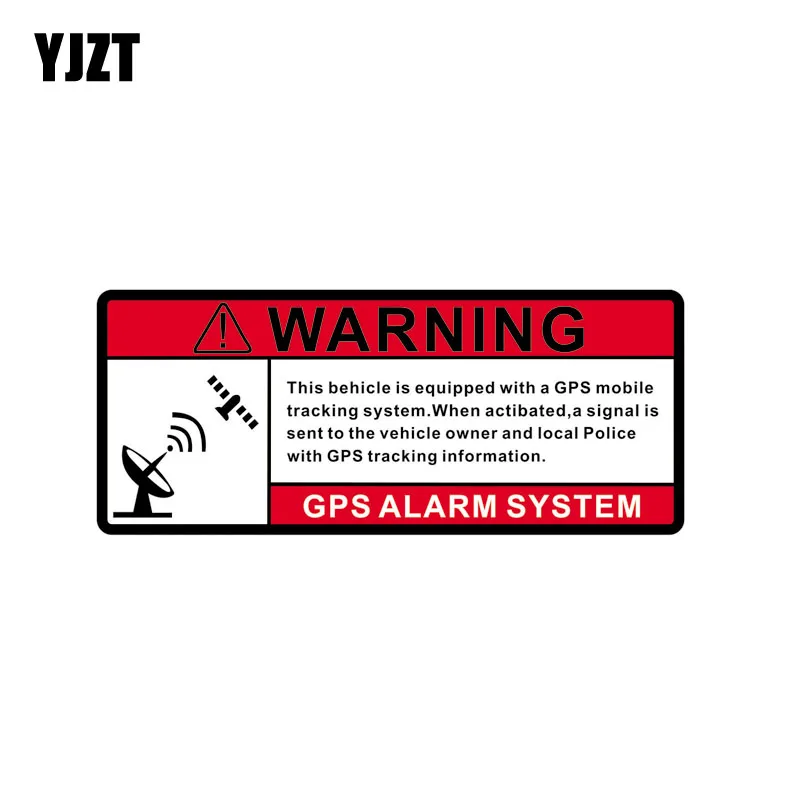 YJZT 14CM*5.9CM WARNING GPS ALARM SYSTEM Warning Mark Car Window Reflective Car Sticker C1-7583
YJZT 14CM*5.9CM WARNING GPS ALARM SYSTEM Warning Mark Car Window Reflective Car Sticker C1-7583