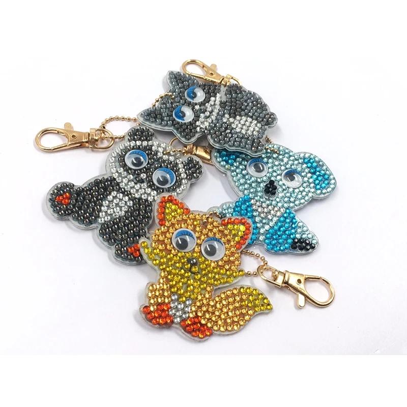 1/4Pcs DIY Diamond Painting Key Chain Cartoon Animal Handmade Gifts Decoration Full Diamond Embroidery Diamond Painting Keychain
1/4Pcs DIY Diamond Painting Key Chain Cartoon Animal Handmade Gifts Decoration Full Diamond Embroidery Diamond Painting Keychain