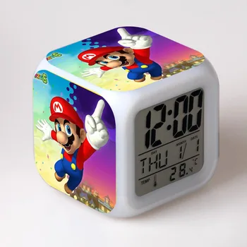 Super Mario Action Figure Clock Light Lamp Toys 7 Colors Changeable Digital Mario Bros Light Clock Kids Home Decoration Toys
Super Mario Action Figure Clock Light Lamp Toys 7 Colors Changeable Digital Mario Bros Light Clock Kids Home Decoration Toys