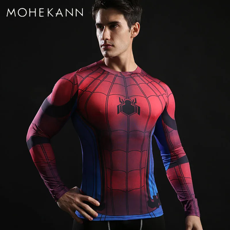 New Arrivel T-Shirts Spiderman Ironman Captain Compression Tops Superhero Marvel Comics Men Long sleeve Tees
New Arrivel T-Shirts Spiderman Ironman Captain Compression Tops Superhero Marvel Comics Men Long sleeve Tees