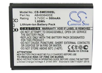 Cameron Sino 500mAh Battery AB483640CC, AB483640DE, AB483640DU for Samsung E200 Eco, SCH-S259, SGH-E200, SGH-E208, SGH-J150
Cameron Sino 500mAh Battery AB483640CC, AB483640DE, AB483640DU for Samsung E200 Eco, SCH-S259, SGH-E200, SGH-E208, SGH-J150
