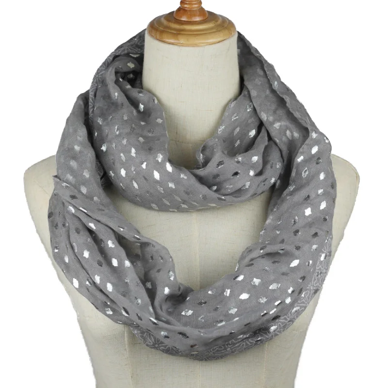 2019 New Fashion Shiny Bronzing Dot Ring Scarf Snood Foulard Shawl Women soft chiffon spring summer autumn O scarves
2019 New Fashion Shiny Bronzing Dot Ring Scarf Snood Foulard Shawl Women soft chiffon spring summer autumn O scarves