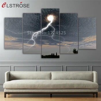 CLSTROSE Unframed HD Prints 5 Pieces Canvas Paintings Wall Art Home Decor Sky Storm Lightning Abstract Posters Modular Pictures
CLSTROSE Unframed HD Prints 5 Pieces Canvas Paintings Wall Art Home Decor Sky Storm Lightning Abstract Posters Modular Pictures
