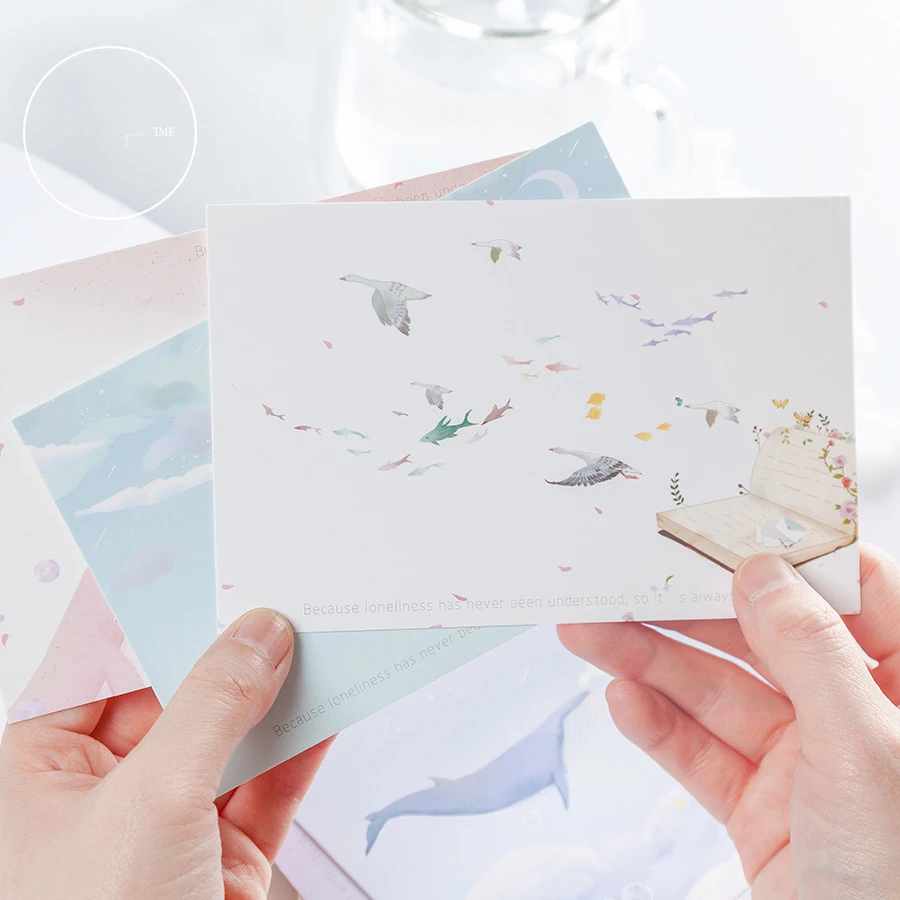 30pcs travel with Whale theme card multi-use as Scrapbooking party invitation DIY gift card message card postcard
30pcs travel with Whale theme card multi-use as Scrapbooking party invitation DIY gift card message card postcard