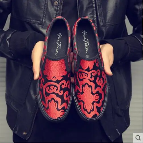 New Fashion Flower Printed Flats Shoes For Male Casual Mesh Slip-on Loafers Suede Leather Toe Low Toe Shoes Man
New Fashion Flower Printed Flats Shoes For Male Casual Mesh Slip-on Loafers Suede Leather Toe Low Toe Shoes Man