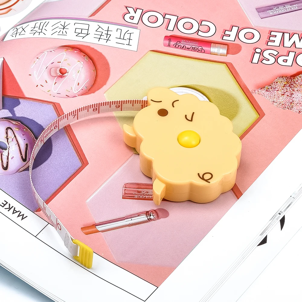 Hot Sale 1pcs Cartoon Plastic 1m Retractable Sewing Tape Measure Soft Cloth Ruler Sewing Tools Measurement for Tailor
Hot Sale 1pcs Cartoon Plastic 1m Retractable Sewing Tape Measure Soft Cloth Ruler Sewing Tools Measurement for Tailor