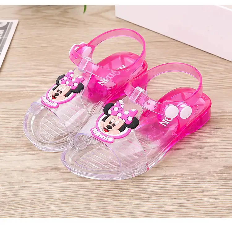 Disney children's cartoon non-slip beach shoes soft princess sandals crystal jelly girl sandals
Disney children's cartoon non-slip beach shoes soft princess sandals crystal jelly girl sandals