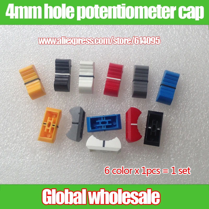6pcs hole 4mm audio volume adjustment Mixer fader caps / Lighting console potentiometer fader cap Iron handle plastic handle
6pcs hole 4mm audio volume adjustment Mixer fader caps / Lighting console potentiometer fader cap Iron handle plastic handle