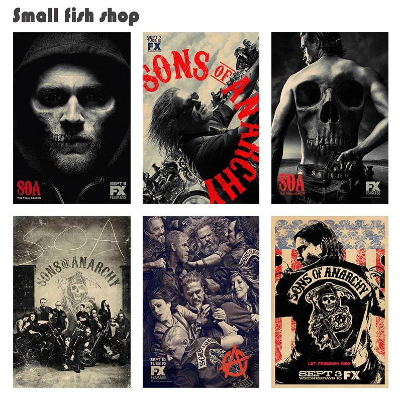 Sons of Anarchy Home Furnishing decoration Kraft Movie Poster Drawing core Wall stickers
Sons of Anarchy Home Furnishing decoration Kraft Movie Poster Drawing core Wall stickers