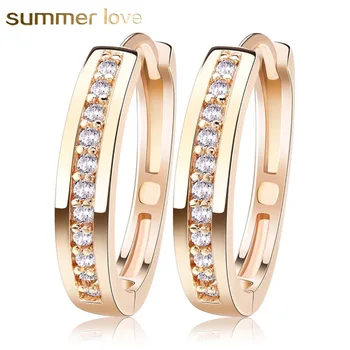 Clear Austrian CZ Paved AAA Cubic Zircon Earrings Stud Small Gold Hoop Design Earring Women Classic Luxury Jewelry Gifts
Clear Austrian CZ Paved AAA Cubic Zircon Earrings Stud Small Gold Hoop Design Earring Women Classic Luxury Jewelry Gifts