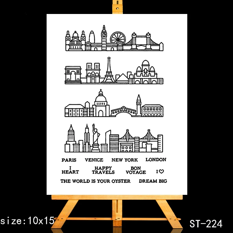 AZSG Different City Famous Buildings Clear Stamps For DIY Scrapbooking/Card Making/Album Decorative Silicone Stamp Crafts
AZSG Different City Famous Buildings Clear Stamps For DIY Scrapbooking/Card Making/Album Decorative Silicone Stamp Crafts