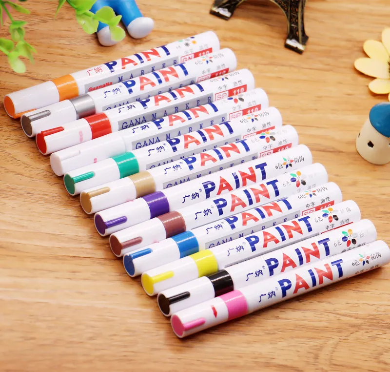 Waterproof Car Tyre Tire Tread CD Metal Permanent Paint Marker Graffti Oily Marker Macador Caneta Stationery
Waterproof Car Tyre Tire Tread CD Metal Permanent Paint Marker Graffti Oily Marker Macador Caneta Stationery