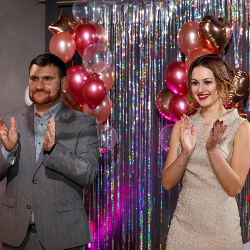 2M 3M Gold Silver Metallic Foil Tinsel Fringe Curtain Birthday Party Decoration Wedding Photography Backdrop Curtain Photo Props
2M 3M Gold Silver Metallic Foil Tinsel Fringe Curtain Birthday Party Decoration Wedding Photography Backdrop Curtain Photo Props