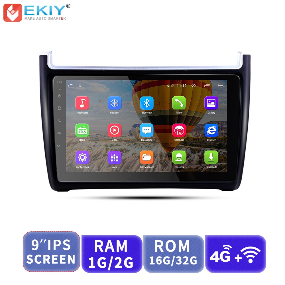 EKIY 9'' IPS Android Car Multimedia Player No 2 Din Auto Radio Stereo For Volkswagen VW Polo 2014 2015 GPS Navigation 4G Modem
EKIY 9'' IPS Android Car Multimedia Player No 2 Din Auto Radio Stereo For Volkswagen VW Polo 2014 2015 GPS Navigation 4G Modem