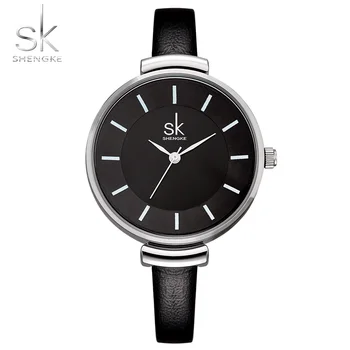 Shengke 10mm Black Leather Strap Wrist Woman Quartz Watch Casual Fashion Clock Womens Watches Ladies Wristwatch Montre Femme New
Shengke 10mm Black Leather Strap Wrist Woman Quartz Watch Casual Fashion Clock Womens Watches Ladies Wristwatch Montre Femme New