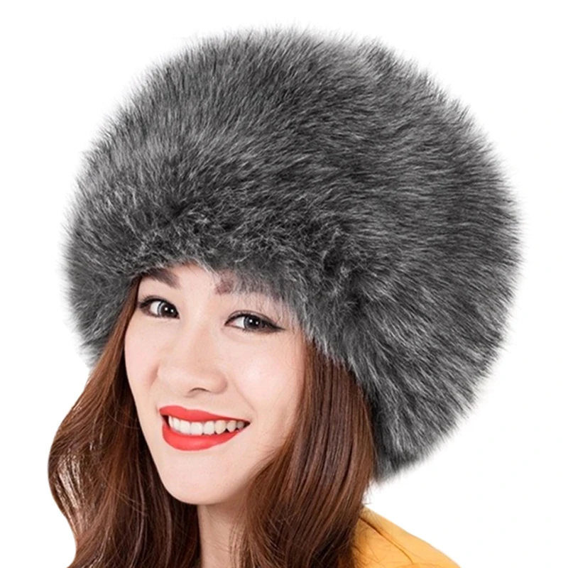 Super Warm Faux Fur Hat Women Winter Soft Fluffy Thick Hat Womens Russian Cossack Beanies Cap Ladies Hats Femme F15
Super Warm Faux Fur Hat Women Winter Soft Fluffy Thick Hat Womens Russian Cossack Beanies Cap Ladies Hats Femme F15