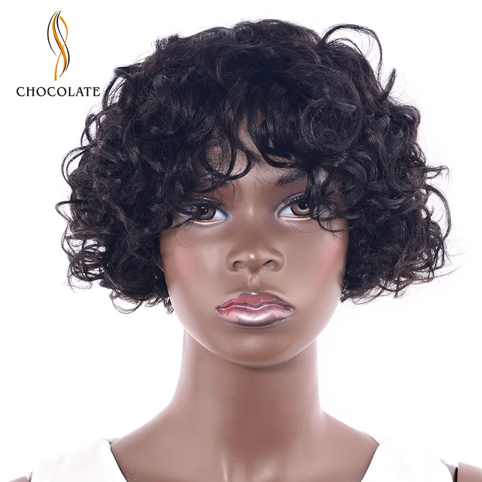 CHOCOLATE Brazilian Curly Human Hair Wig for Black Women 8 Inch Jerry Remy Human Hair Wigs 100% Human Hair Machine Made
CHOCOLATE Brazilian Curly Human Hair Wig for Black Women 8 Inch Jerry Remy Human Hair Wigs 100% Human Hair Machine Made