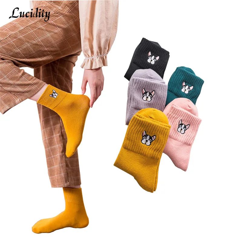 3Pair/lot=6pieces Fashion Cartoon Animal Socks Female Embroidery Cotton Tube Socks Woman Cute Casual Ladies Socks
3Pair/lot=6pieces Fashion Cartoon Animal Socks Female Embroidery Cotton Tube Socks Woman Cute Casual Ladies Socks