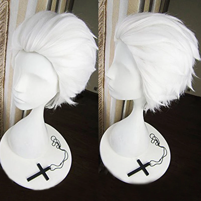 Fate Stay Night Go Extra Archer Emiya Short White Heat Resistant Synthetic Hair Cosplay Costume Wig + Free Wig Cap
Fate Stay Night Go Extra Archer Emiya Short White Heat Resistant Synthetic Hair Cosplay Costume Wig + Free Wig Cap