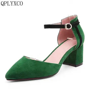 QPLYXCO 2017 New 34- 39 Genuine Leather Sandals lady Fashion Dress Shoes High Heel Party Shoes Women Pumps High-quality T52-1
QPLYXCO 2017 New 34- 39 Genuine Leather Sandals lady Fashion Dress Shoes High Heel Party Shoes Women Pumps High-quality T52-1