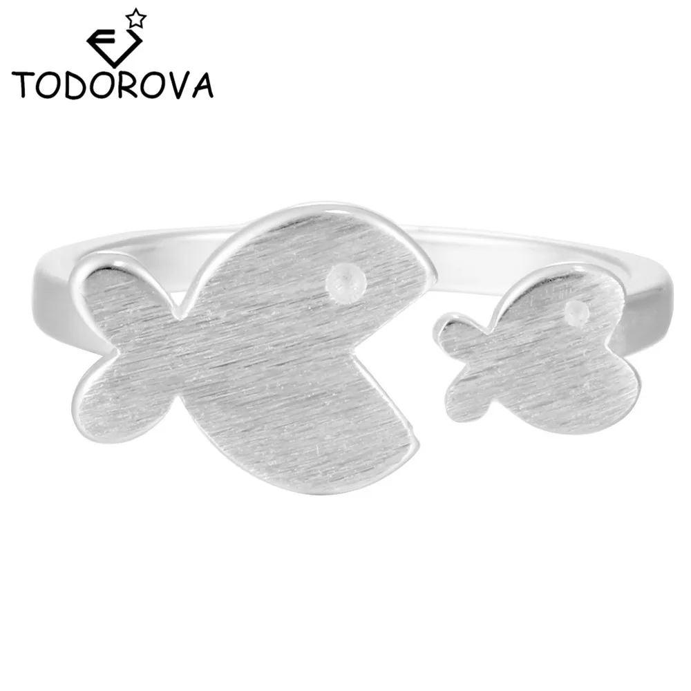 Todorova Double Fish Adjustable Open Rings for Women New Design Lovely Girls Christmas Gift Cute Animal Ring Statement Jewelry
Todorova Double Fish Adjustable Open Rings for Women New Design Lovely Girls Christmas Gift Cute Animal Ring Statement Jewelry