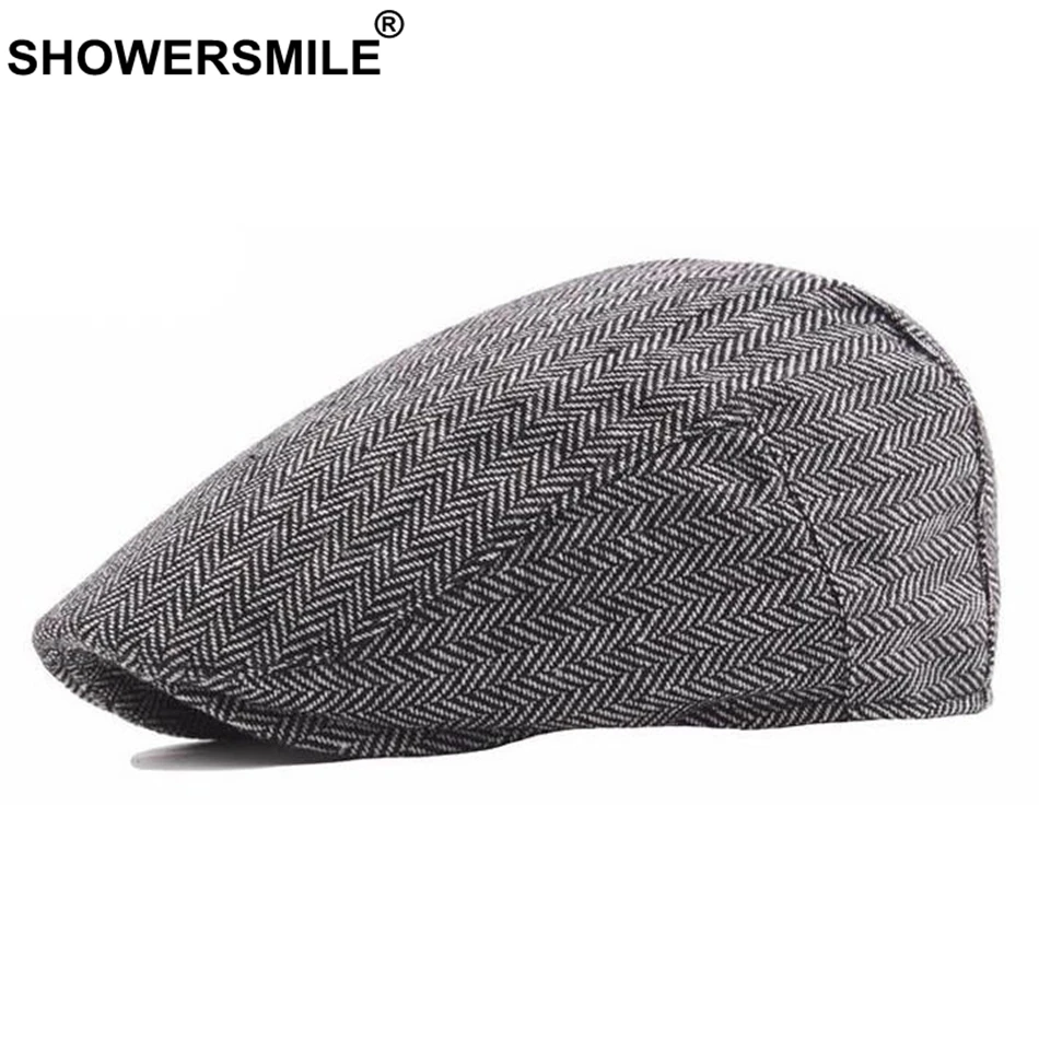 SHOWERSMILE Herringbone Flat Cap Men Classic Wool Beret Hat Women Casual Vintage British Style Autumn Winter Ivy Duckbill Hat
SHOWERSMILE Herringbone Flat Cap Men Classic Wool Beret Hat Women Casual Vintage British Style Autumn Winter Ivy Duckbill Hat