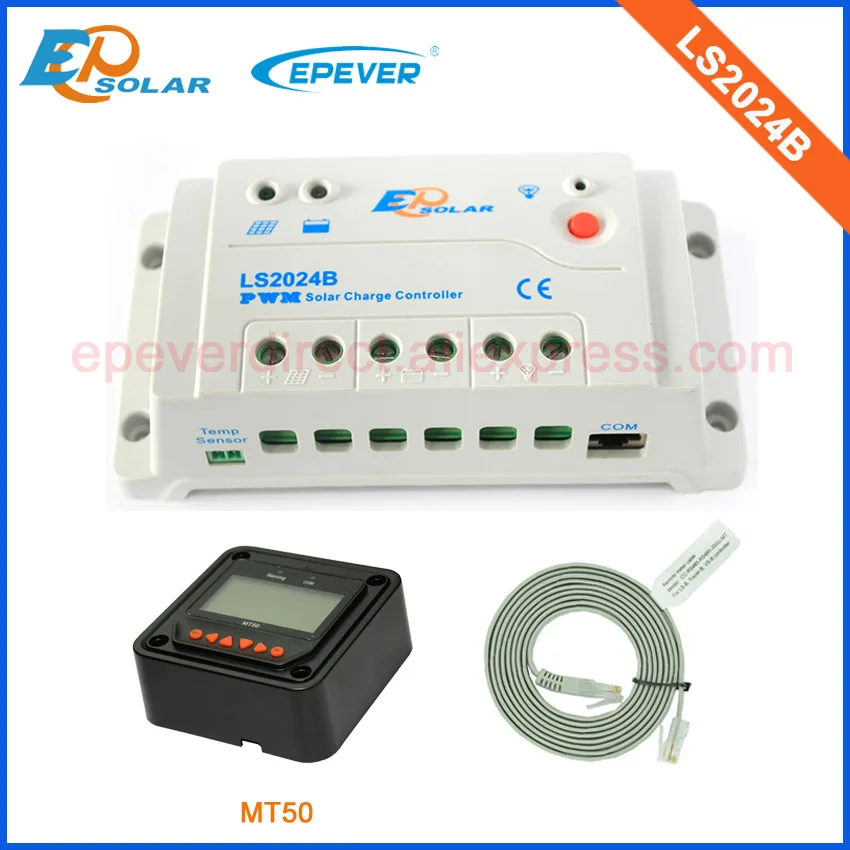 EPsolar PWM LS2024B 20A 20amp solar controller with the color of black MT50 remote merter
EPsolar PWM LS2024B 20A 20amp solar controller with the color of black MT50 remote merter