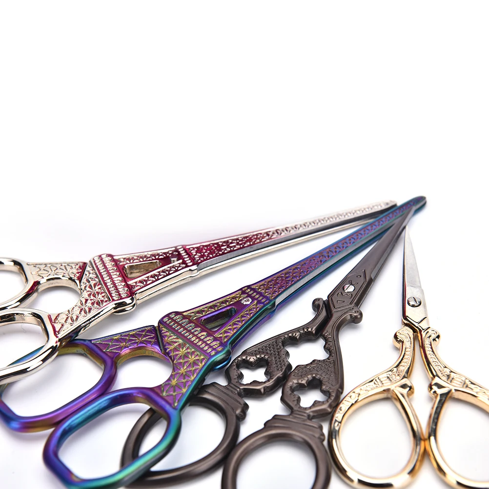 Stainless Steel European Vintage Stationery Scissors for needlework Cutting Supplies Sewing Shears DIY Tools tesoura
Stainless Steel European Vintage Stationery Scissors for needlework Cutting Supplies Sewing Shears DIY Tools tesoura