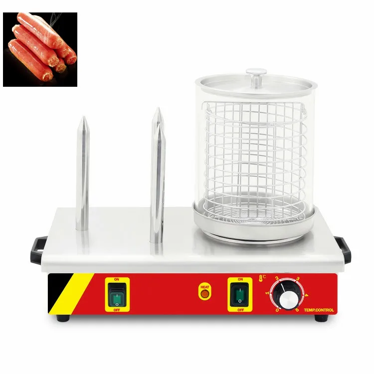 Steaming heating Hot dog warmer machine Three sausage warmers 220v Roast sausage machine
Steaming heating Hot dog warmer machine Three sausage warmers 220v Roast sausage machine