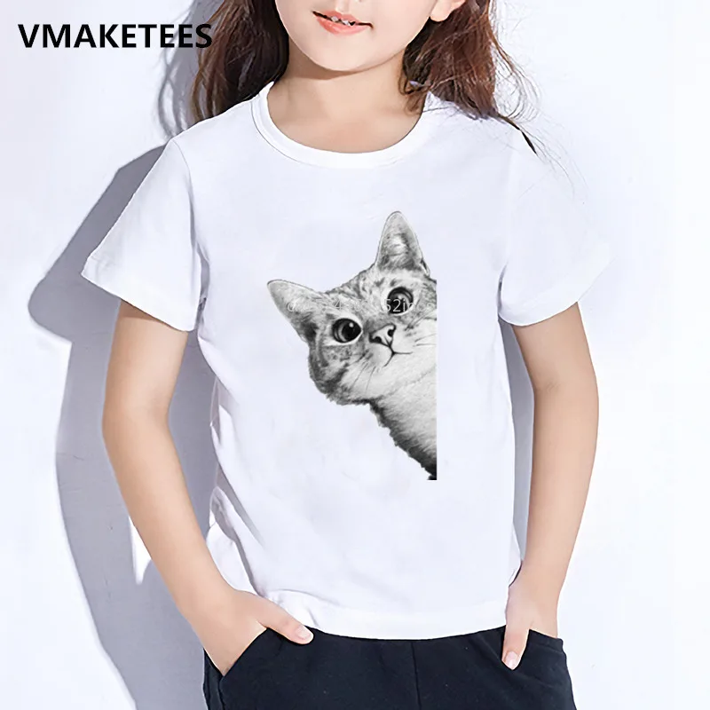 Kids Summer Short Sleeve Girls & Boys Funny T shirt Children Sneaky Cat Print T-shirt Casual Comfortable Baby Clothes,HKP2318
Kids Summer Short Sleeve Girls & Boys Funny T shirt Children Sneaky Cat Print T-shirt Casual Comfortable Baby Clothes,HKP2318