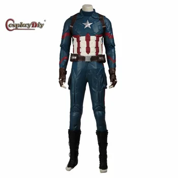 Cosplaydiy Captain America 3: Civil War Adult Men's Captain America Steven Rogers Cosplay Costume Halloween Outfit Custom Made
Cosplaydiy Captain America 3: Civil War Adult Men's Captain America Steven Rogers Cosplay Costume Halloween Outfit Custom Made