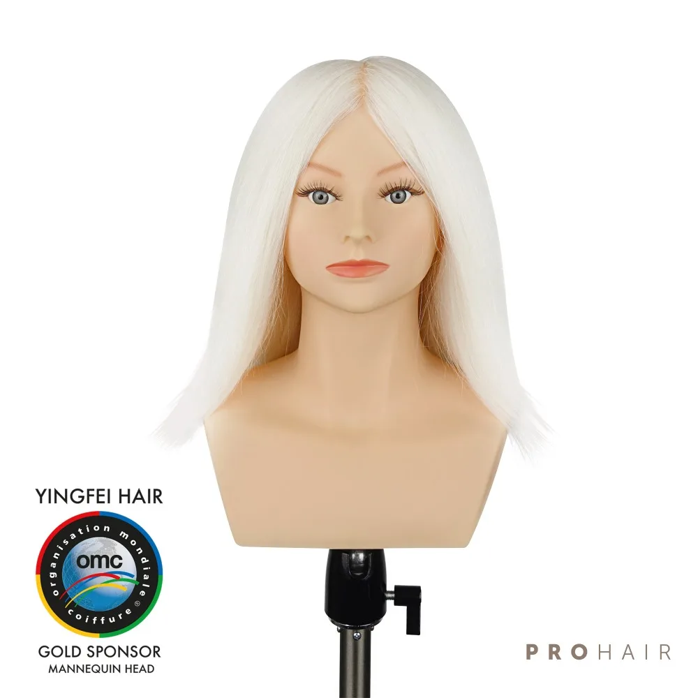 PROHAIR OMC Approved 30CM 12'' 100% White Goat Hair Competition Head Hairdressing Mannequin Doll Head for Hairdressers
PROHAIR OMC Approved 30CM 12'' 100% White Goat Hair Competition Head Hairdressing Mannequin Doll Head for Hairdressers