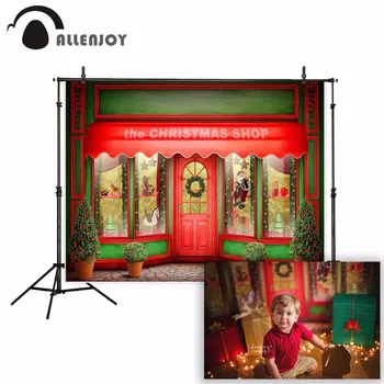 Allenjoy photography background Red green Christmas shop window doll potted backdrop Photo background studio camera fotografica
Allenjoy photography background Red green Christmas shop window doll potted backdrop Photo background studio camera fotografica