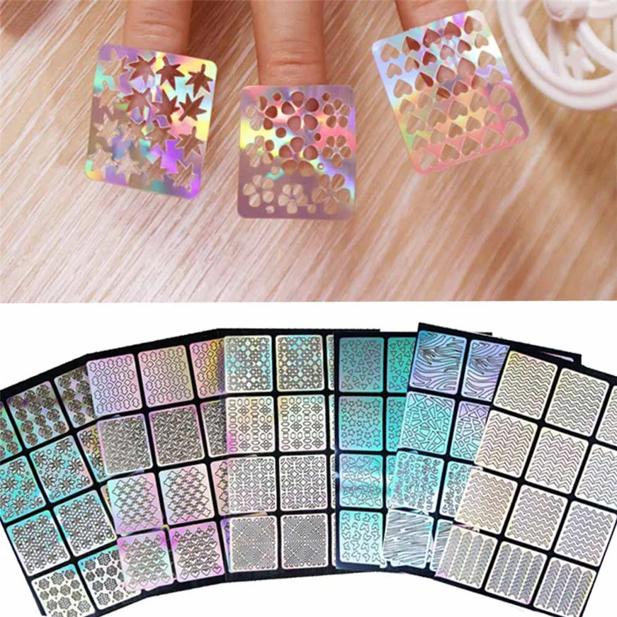 2017 # random color 6 Sheets New Nail Hollow Irregular Grid Stencil Reusable Manicure
2017 # random color 6 Sheets New Nail Hollow Irregular Grid Stencil Reusable Manicure