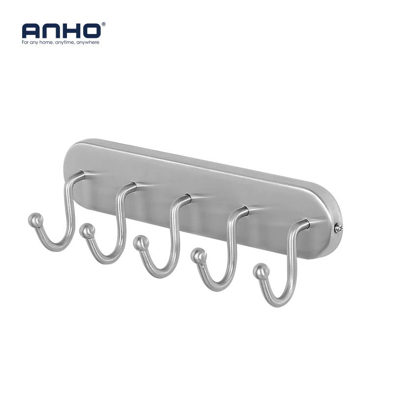ANHO Stainless Steel Hooks Nailing Wall Hanger Bathroom Towel Holder Toilet Accessories
ANHO Stainless Steel Hooks Nailing Wall Hanger Bathroom Towel Holder Toilet Accessories