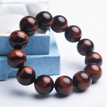 18mm Genuine Red Natural Tiger Eye Bracelets Gemstone Healing Crystal Big Stretch Round Bead Powerful Bracelets For Women Men
18mm Genuine Red Natural Tiger Eye Bracelets Gemstone Healing Crystal Big Stretch Round Bead Powerful Bracelets For Women Men