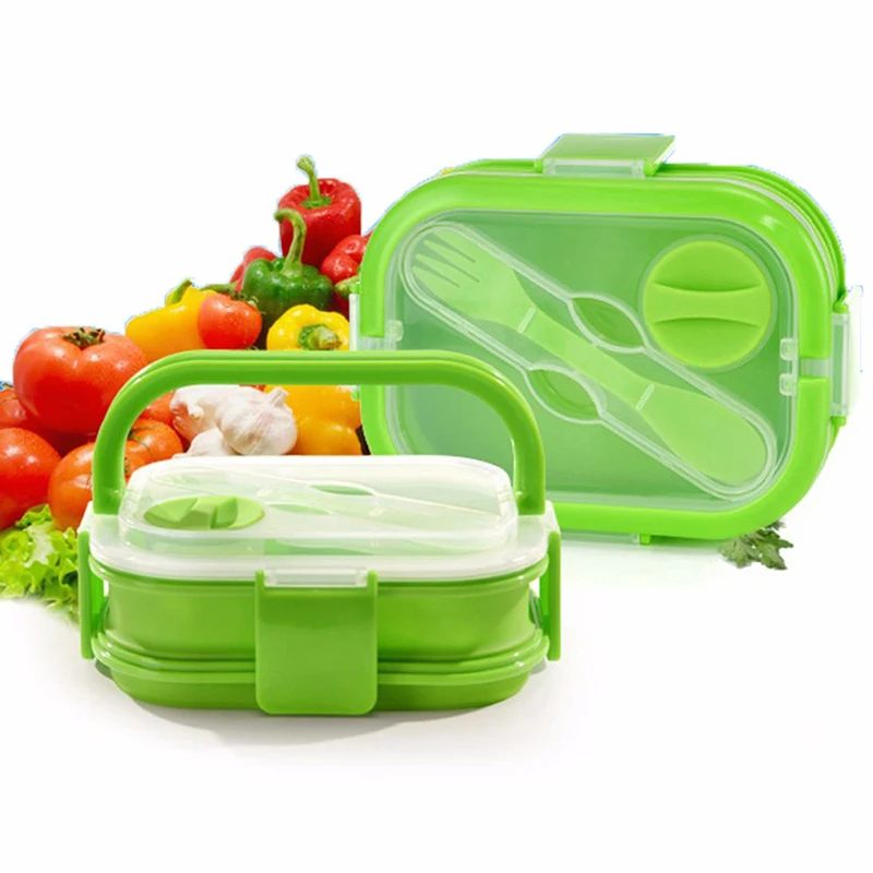WALFOS 2 Layers Colorful Silicone Lunch Box With Handle Silicone Bento Lunch Box Portable Silicone Lunch Box For Kids
WALFOS 2 Layers Colorful Silicone Lunch Box With Handle Silicone Bento Lunch Box Portable Silicone Lunch Box For Kids