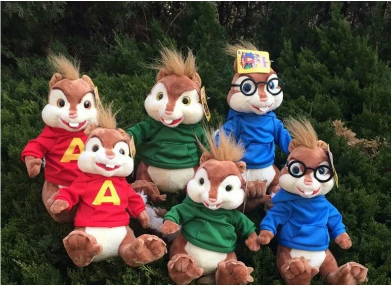 Stofftier Puppe Spielzeug Alvin und die Chipmunks Theodore Simon Plüsch weiches 