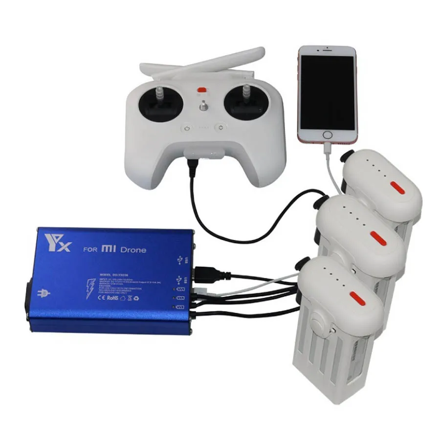 Mi Drone 4K Charger RC Quadcopter 4k Camera 3in1 Battery and Transmitter Charger for Xiaomi Drone Spare Part
Mi Drone 4K Charger RC Quadcopter 4k Camera 3in1 Battery and Transmitter Charger for Xiaomi Drone Spare Part